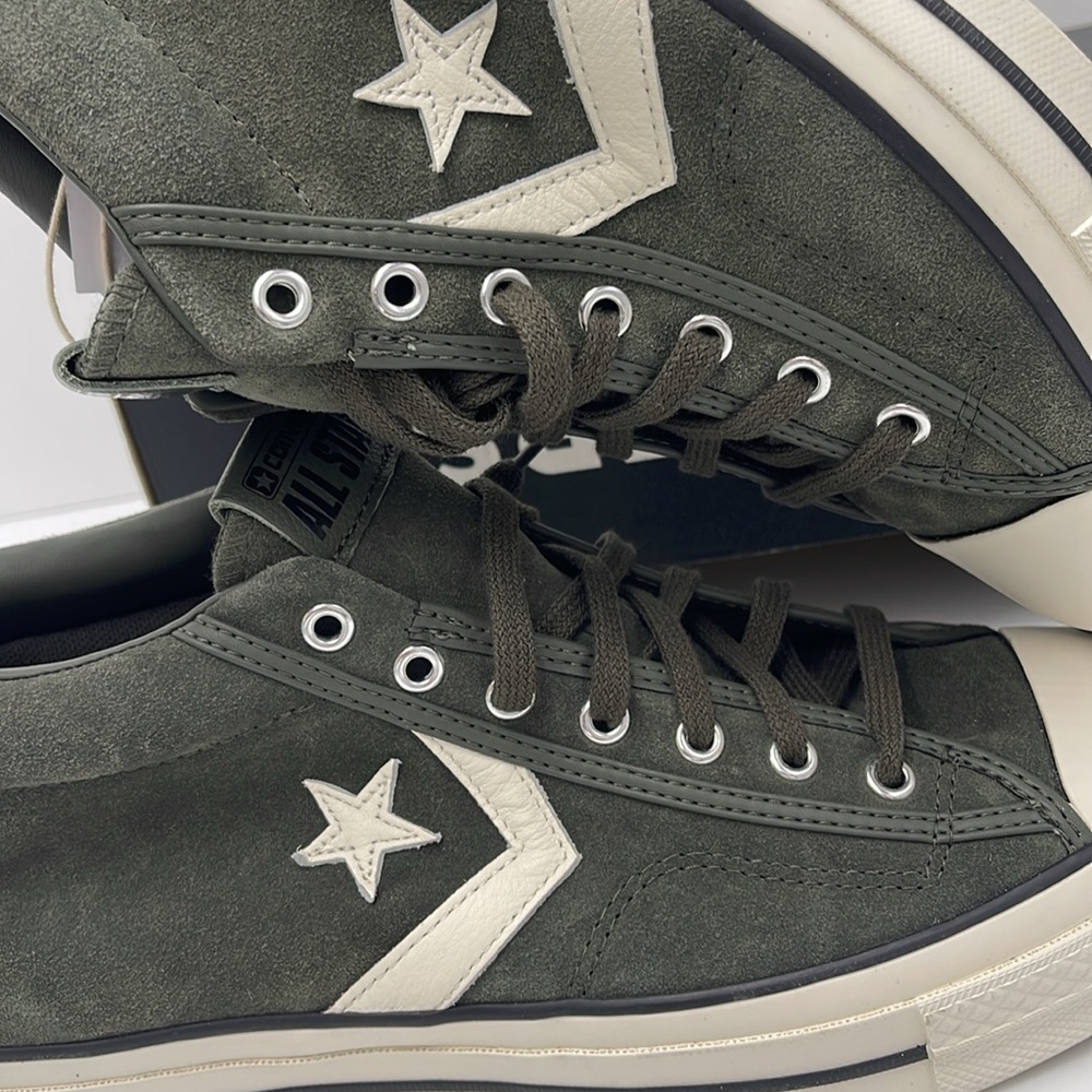 Converse Men's Black High-Top Sneakers A09463C
STAR PLAYER 76 MID CAVE GREEN - Picture 14 of 16